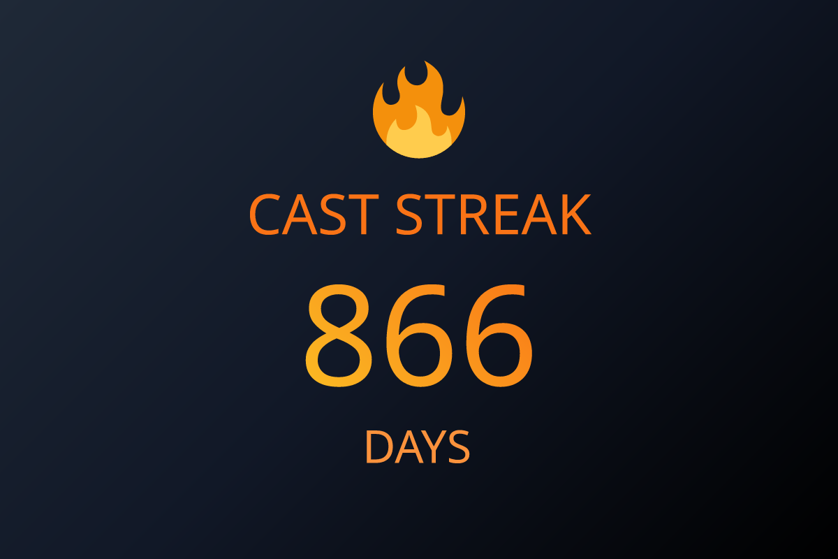 866 Days Cast Streak! 🔥